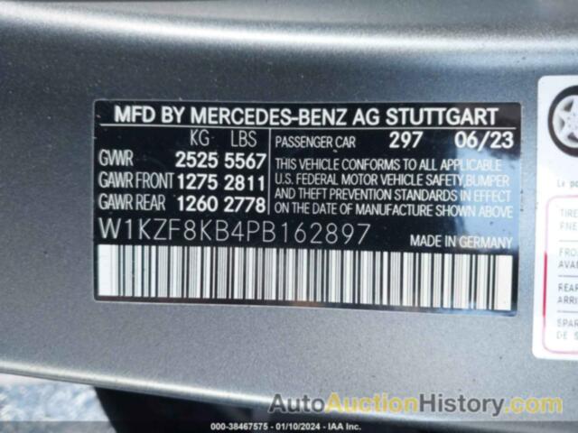 MERCEDES-BENZ AMG E 63 S 4MATIC, W1KZF8KB4PB162897