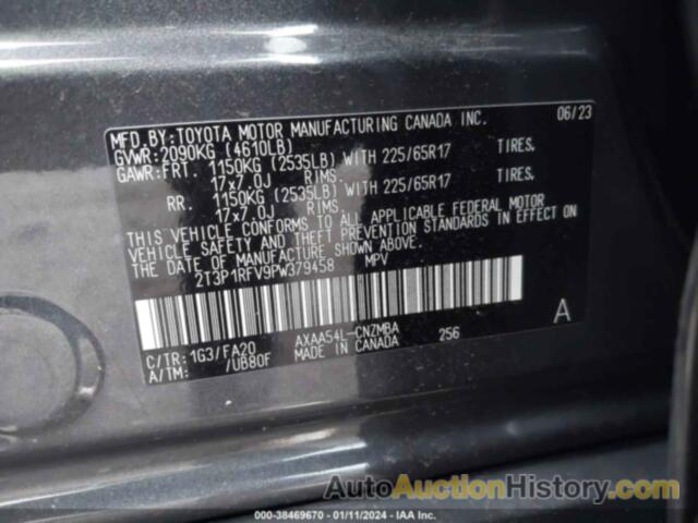 TOYOTA RAV4 XLE, 2T3P1RFV9PW379458