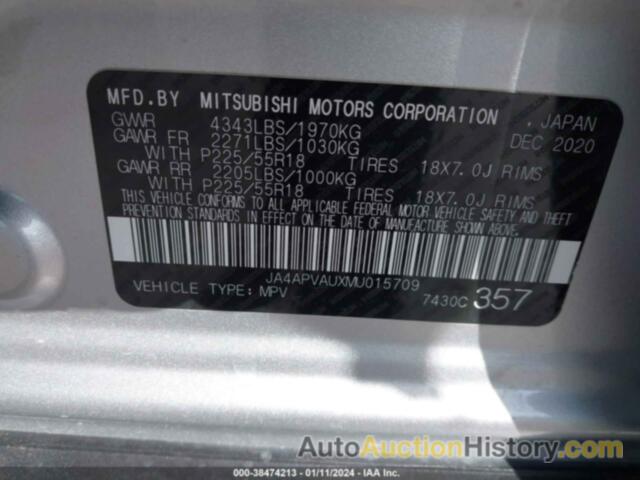 MITSUBISHI OUTLANDER SPORT 2.0 SE 2WD, JA4APVAUXMU015709