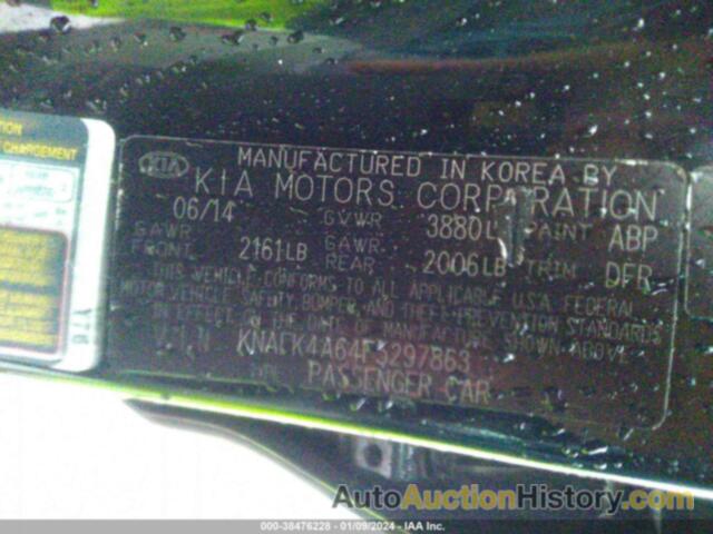 KIA FORTE LX, KNAFK4A64F5297863