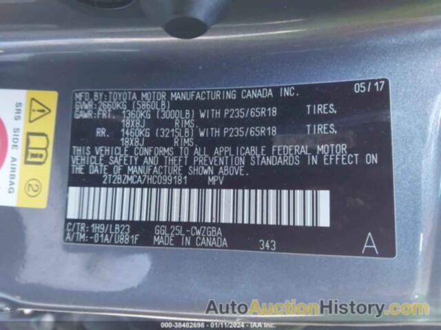 LEXUS RX 350, 2T2BZMCA7HC099181