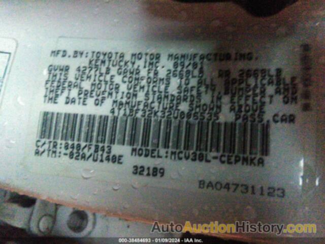 TOYOTA CAMRY LE, 4T1BF32K32U006535