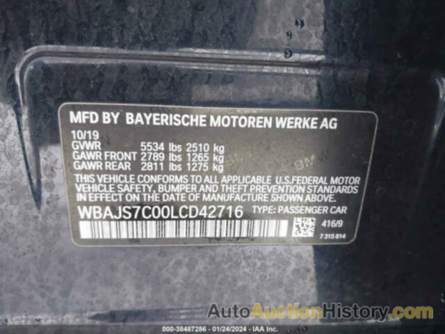 BMW M550I, WBAJS7CDDLCD42716