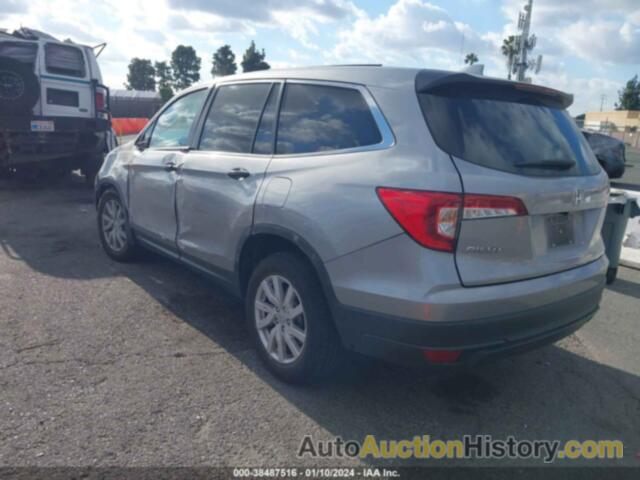 HONDA PILOT 2WD LX, 5FNYF5H14MB004717