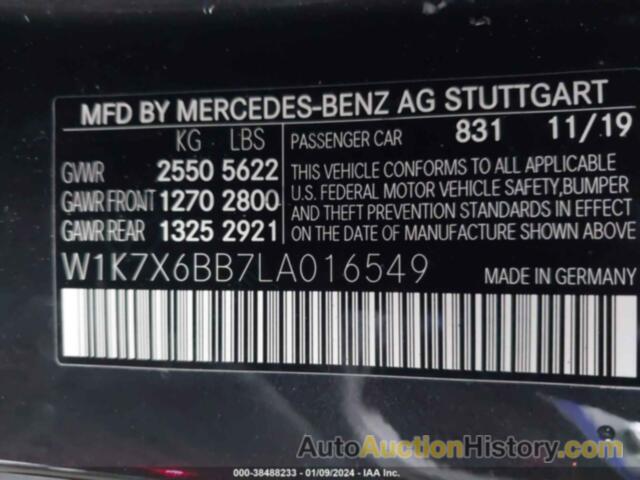 MERCEDES-BENZ AMG GT 53 4-DOOR COUPE, W1K7X6BB7LA016549