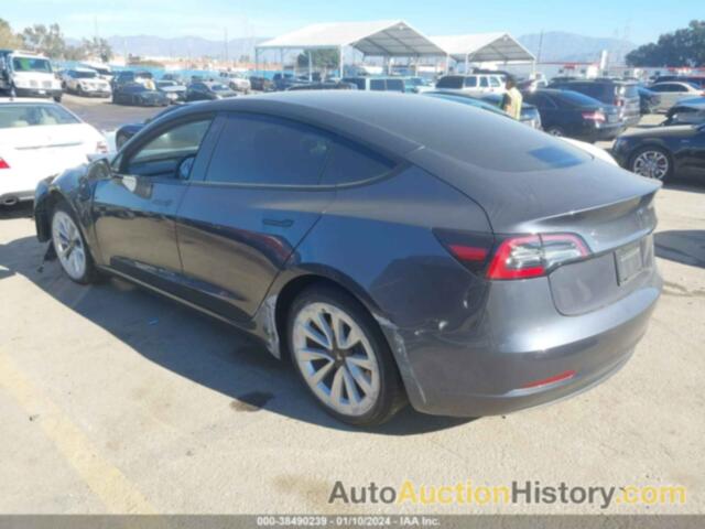 TESLA MODEL 3 REAR-WHEEL DRIVE, 5YJ3E1EA4NF253885