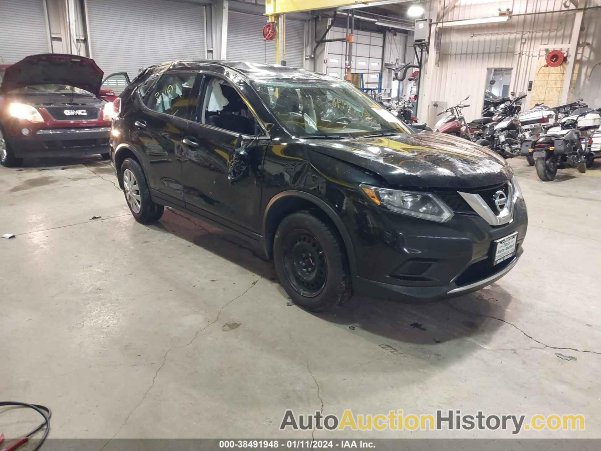 NISSAN ROGUE S, KNMAT2MV7GP653990