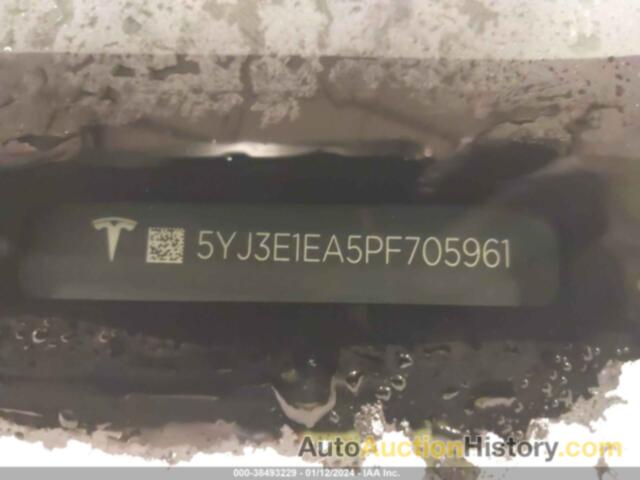 TESLA MODEL 3 REAR-WHEEL DRIVE, 5YJ3E1EA5PF705961