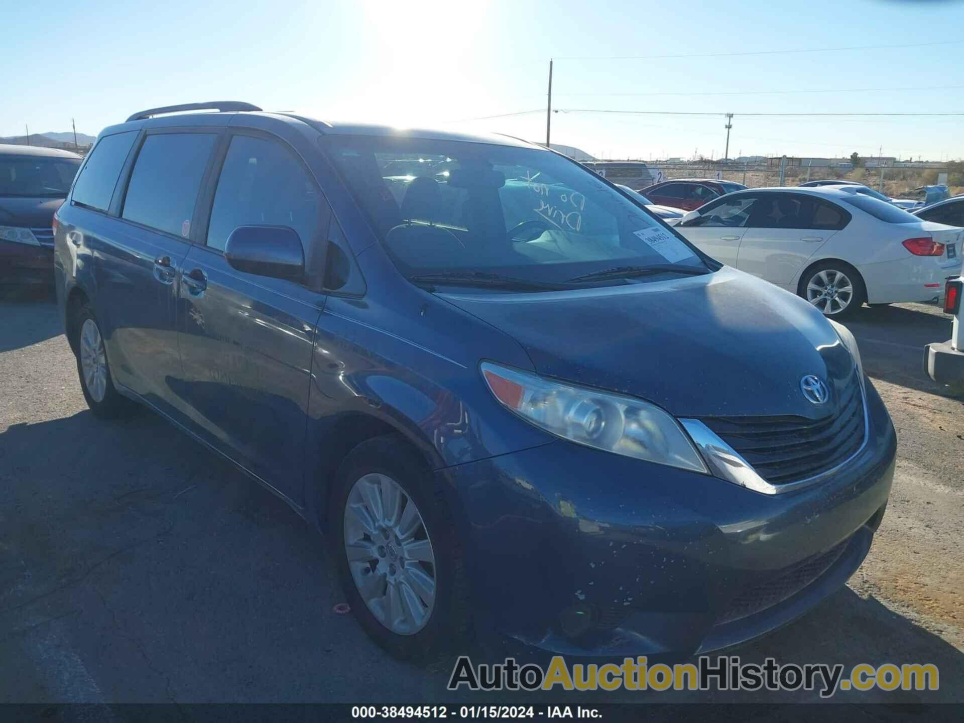 TOYOTA SIENNA LE 7 PASSENGER, 5TDJK3DC3DS056523