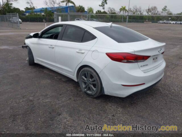 HYUNDAI ELANTRA SEL, 5NPD84LF9JH220162