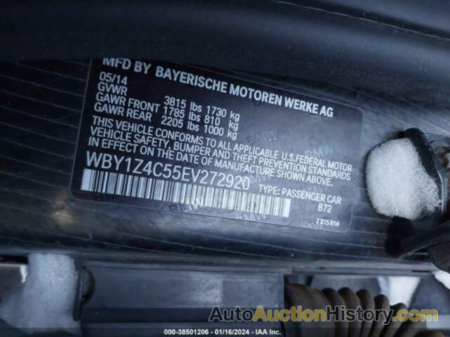 BMW I3 BASE W/RANGE EXTENDER, WBY1Z4C55EV272920