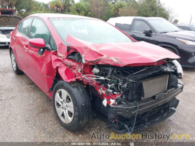 KIA FORTE LX, KNAFK4A62G5509158