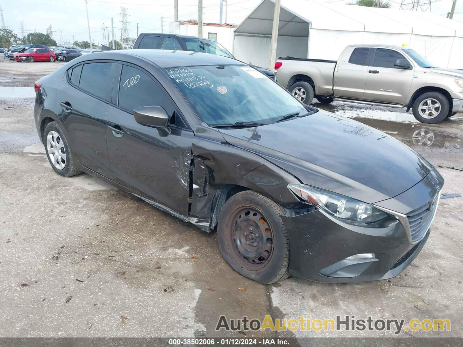 MAZDA MAZDA3 I SPORT, 3MZBM1U73FM157888