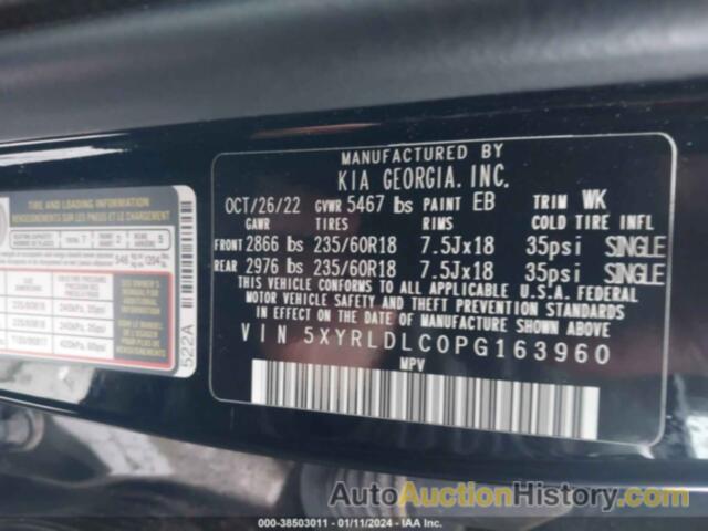 KIA SORENTO X-LINE S, 5XYRLDLC0PG163960