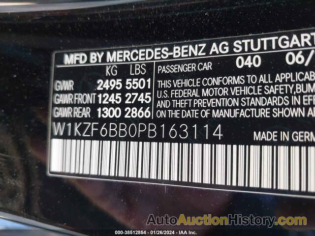 MERCEDES-BENZ AMG E 53 4MATIC, W1KZF6BB0PB163114