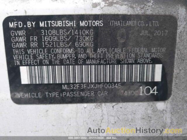 MITSUBISHI MIRAGE G4 ES, ML32F3FJXJHF00345
