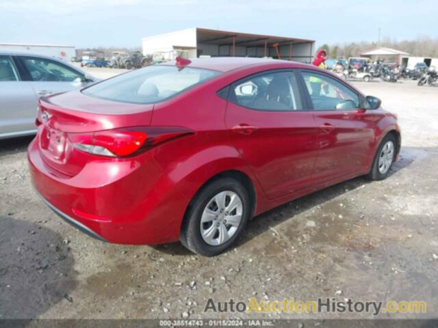 HYUNDAI ELANTRA SE, 5NPDH4AEXGH765273