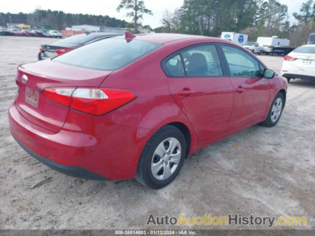 KIA FORTE LX, KNAFX4A66F5255762