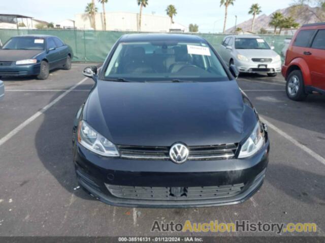 VOLKSWAGEN GOLF TSI S 4-DOOR/TSI WOLFSBURG EDITION 4-DOOR, 3VW117AU2HM056233