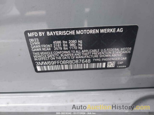 BMW 3 SERIES 330I, 3MW69FF08R8D87648