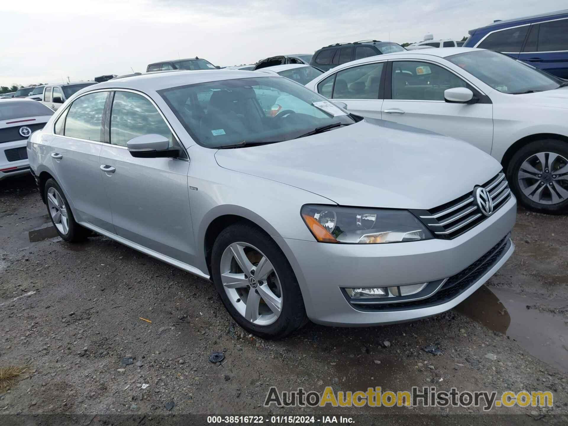 VOLKSWAGEN PASSAT 1.8T LIMITED EDITION, 1VWAT7A38FC096395