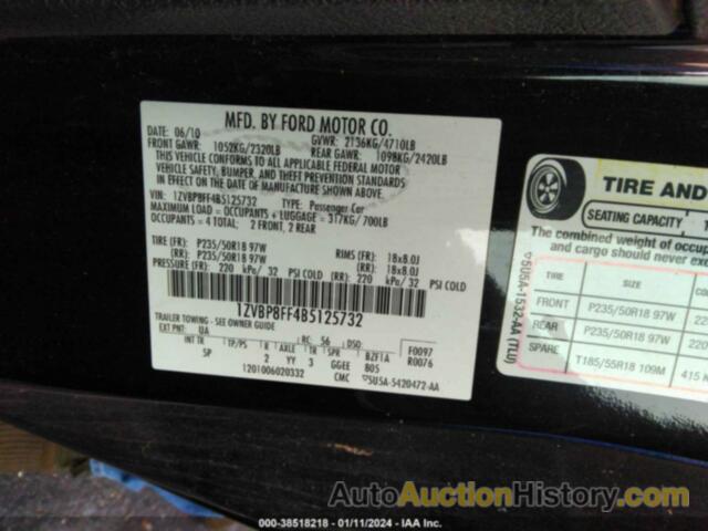 FORD MUSTANG GT PREMIUM, 1ZVBP8FF4B5125732