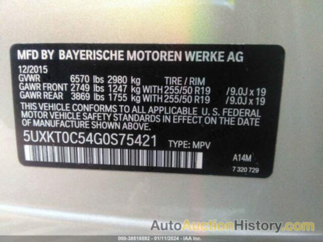 BMW X5 EDRIVE XDRIVE40E, 5UXKT0C54G0S75421