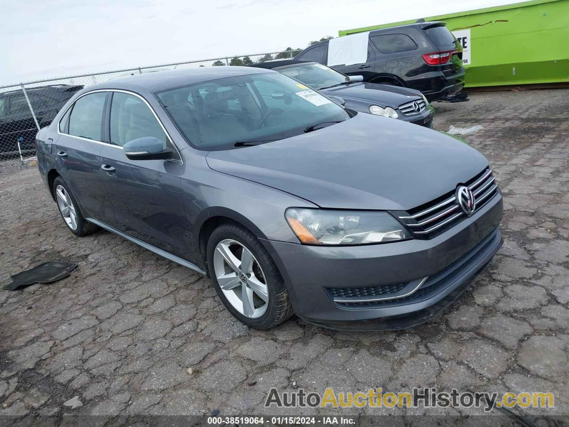 VOLKSWAGEN PASSAT 2.5L SE, 1VWBH7A30CC035477