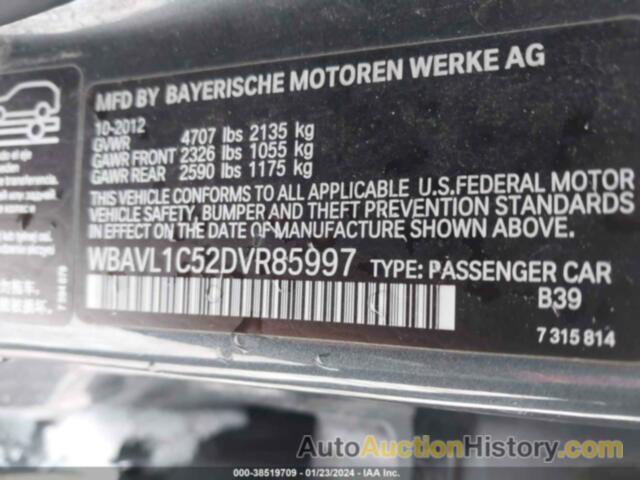BMW X1 XDRIVE28I, WBAVL1C52DVR85997