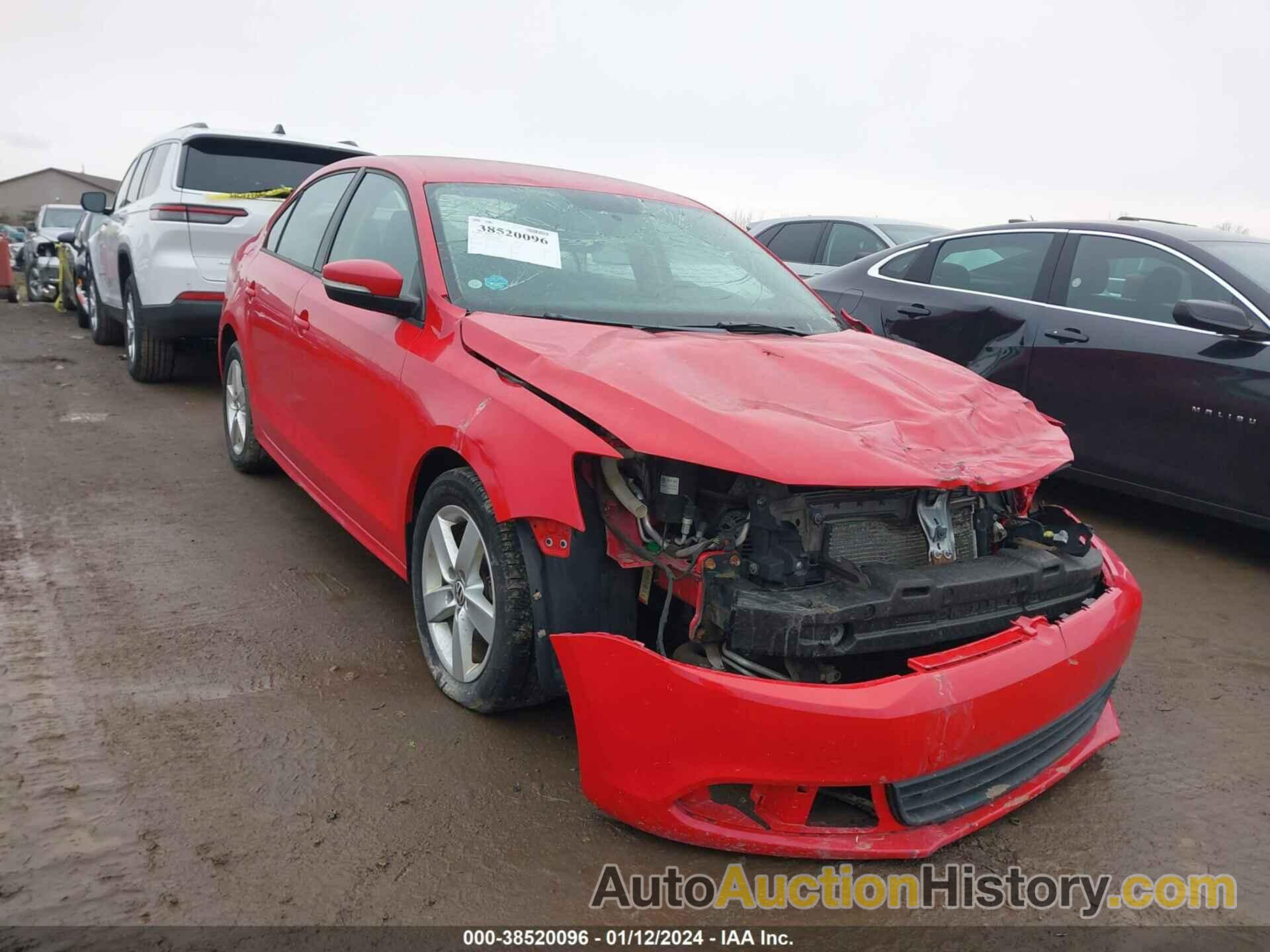 VOLKSWAGEN JETTA 2.0L TDI, 3VWLL7AJ7CM331872