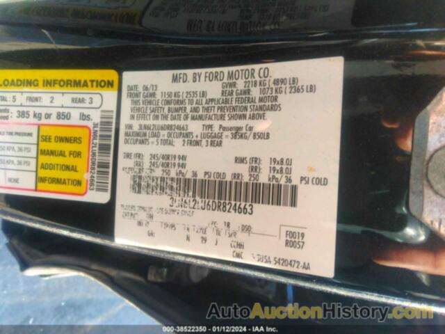 LINCOLN MKZ HYBRID, 3LN6L2LU6DR824663