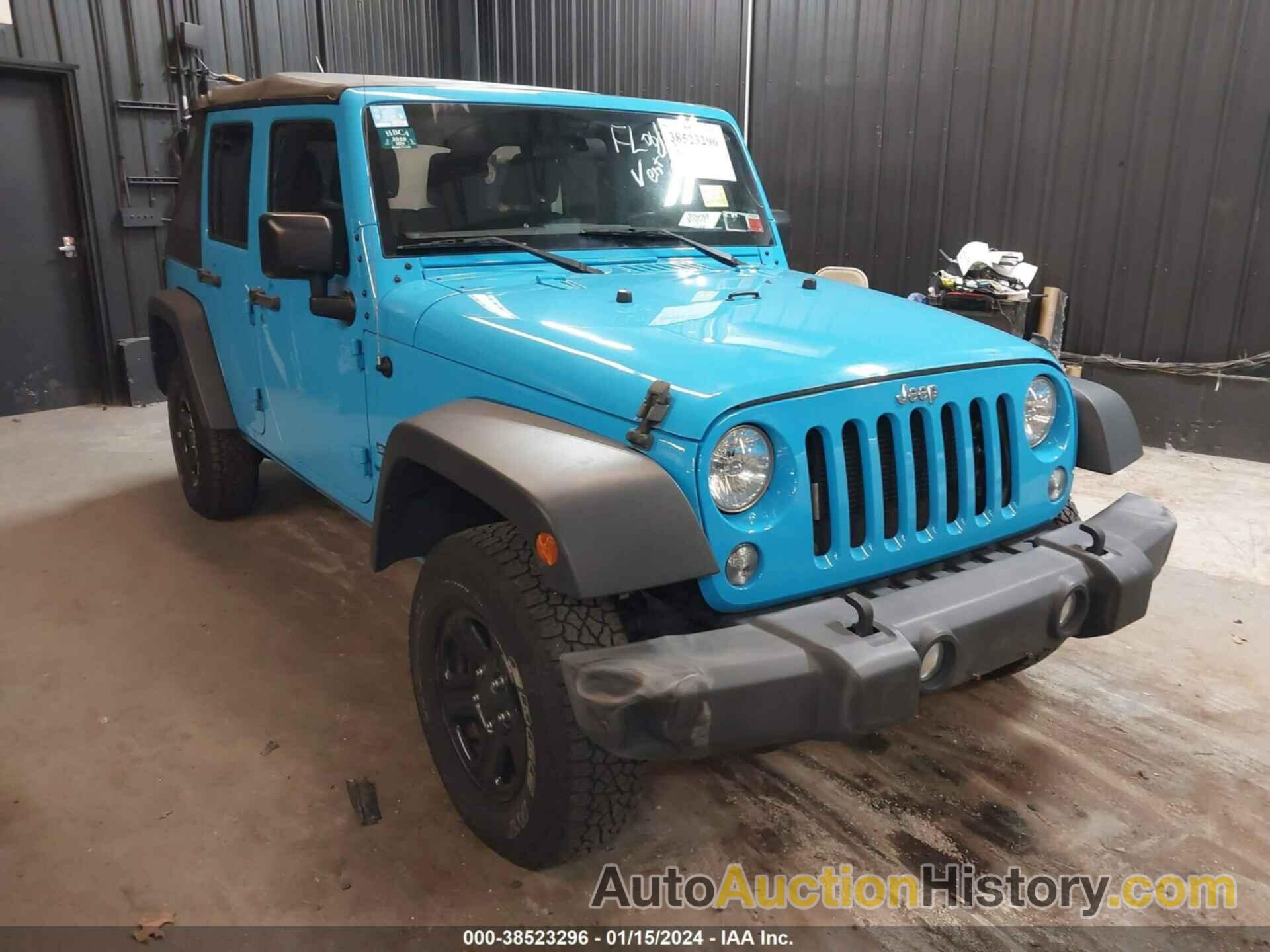 JEEP WRANGLER JK UNLIMITED SPORT 4X4, 1C4BJWDG5JL818596