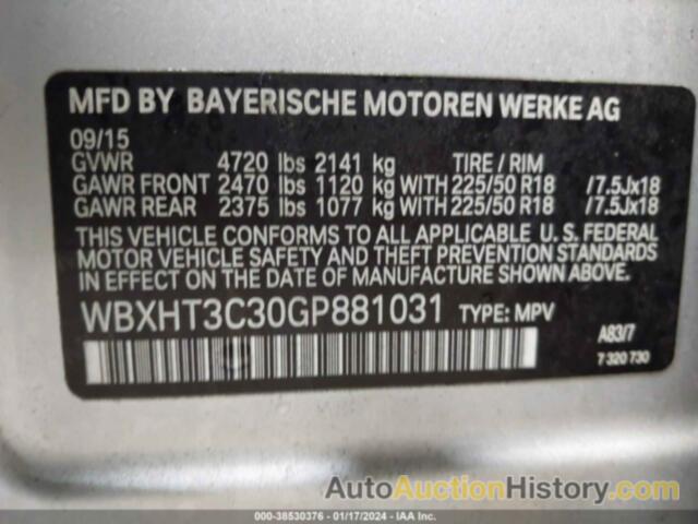 BMW X1 XDRIVE28I, WBXHT3C30GP881031