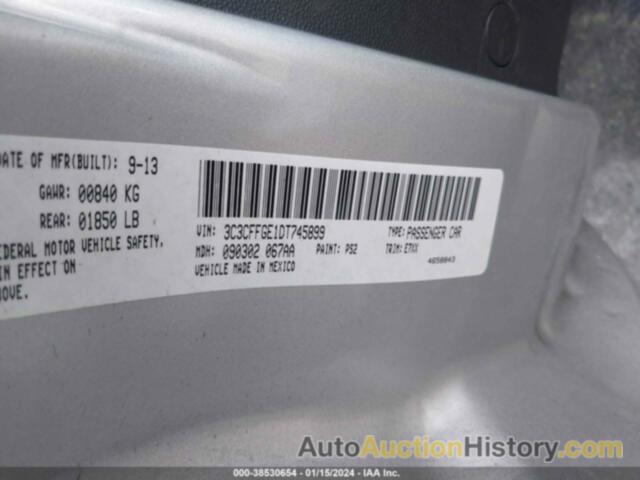 FIAT 500E BATTERY ELECTRIC, 3C3CFFGE1DT745899