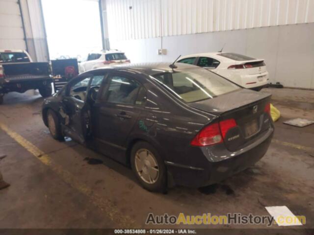 HONDA CIVIC HYBRID, JHMFA36208S008521