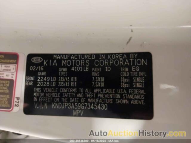 KIA SOUL +, KNDJP3A59G7345430