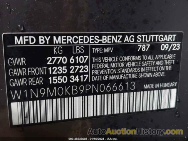 MERCEDES-BENZ EQB 300 SUV 4MATIC, W1N9M0KB9PN066613