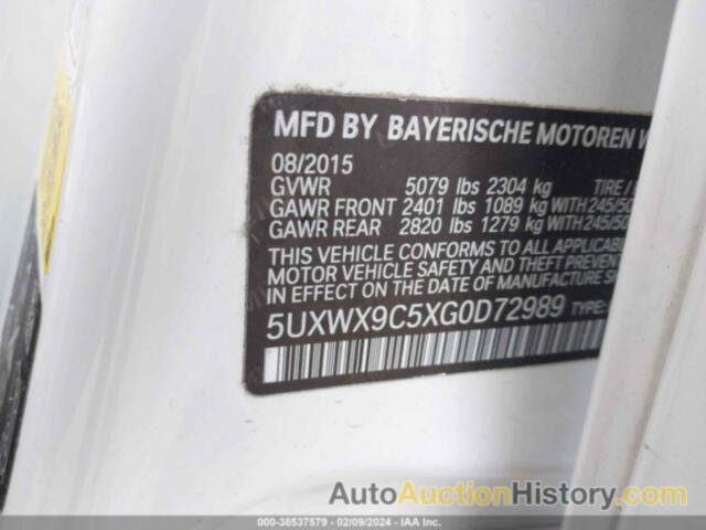 BMW X3 XDRIVE28I, 5UXWX9C5XG0D72989