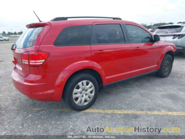 DODGE JOURNEY SE, 3C4PDCABXGT233840