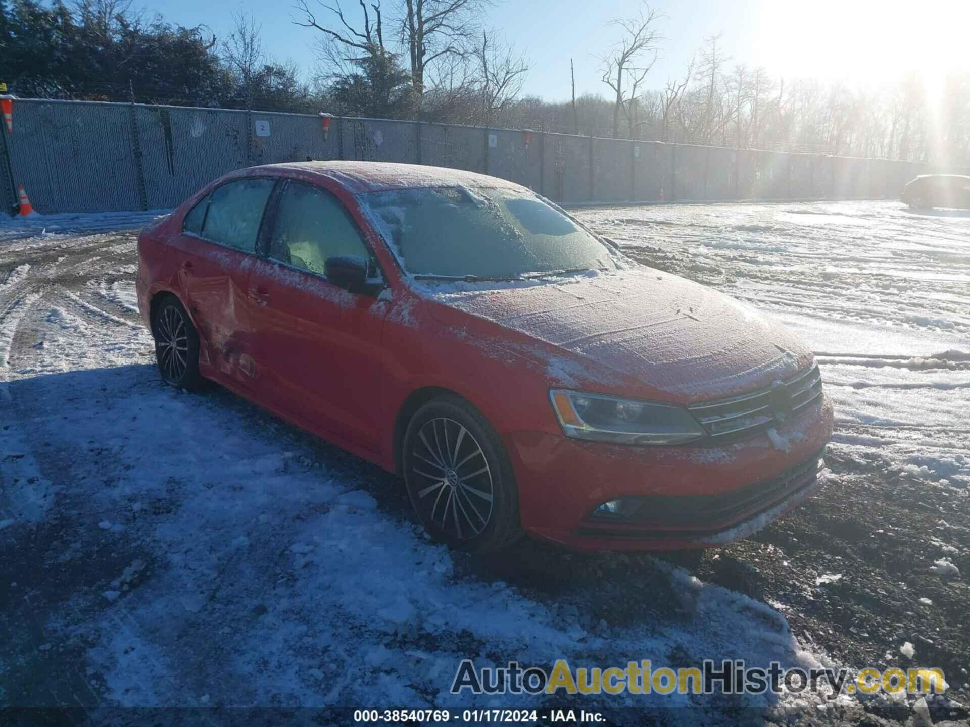 VOLKSWAGEN JETTA 1.8T SPORT, 3VWD17AJXFM416140