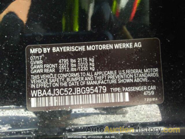 BMW 430XI GRAN COUPE, WBA4J3C52JBG95479