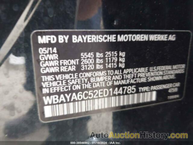 BMW 740I, WBAYA6C52ED144785