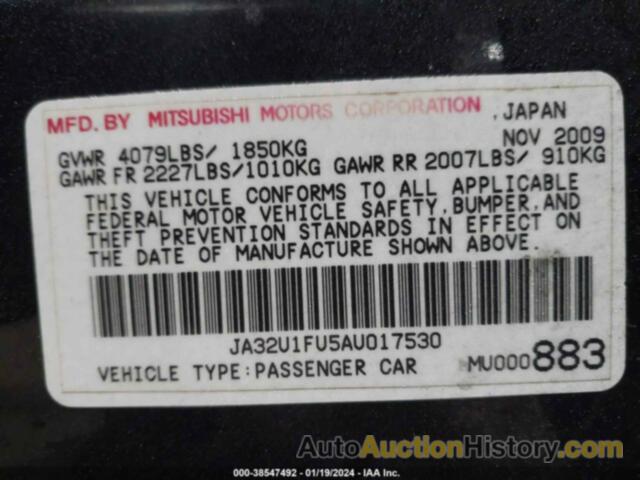 MITSUBISHI LANCER DE, JA32U1FU5AU017530