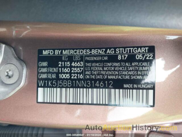 MERCEDES-BENZ AMG CLA 35 4MATIC, W1K5J5BB1NN314612