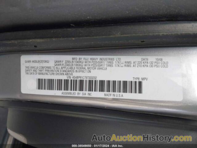 SUBARU OUTBACK 2.5I, 4S4BP61C797333232