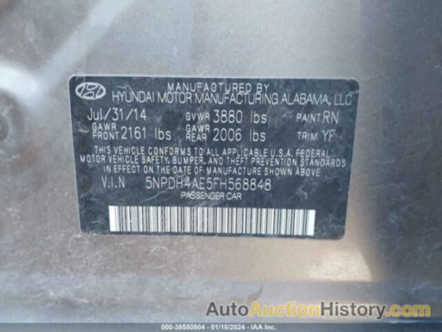 HYUNDAI ELANTRA SE, 5NPDH4AE5FH568848