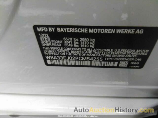 BMW 760I XDRIVE, WBA33EJ02PCM54255