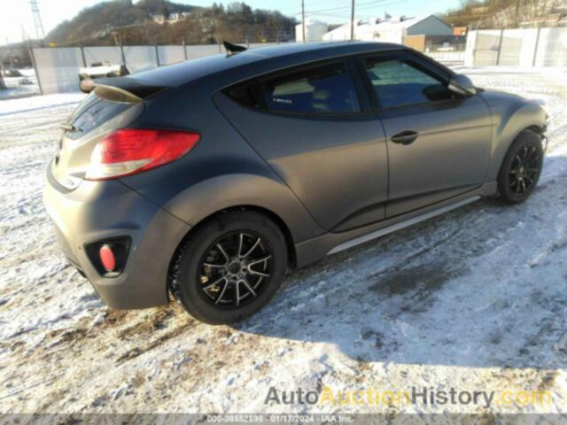 HYUNDAI VELOSTER TURBO W/BLUE, KMHTC6AE8EU186187