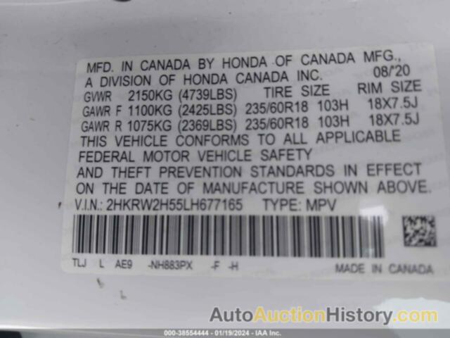 HONDA CR-V AWD EX, 2HKRW2H55LH677165