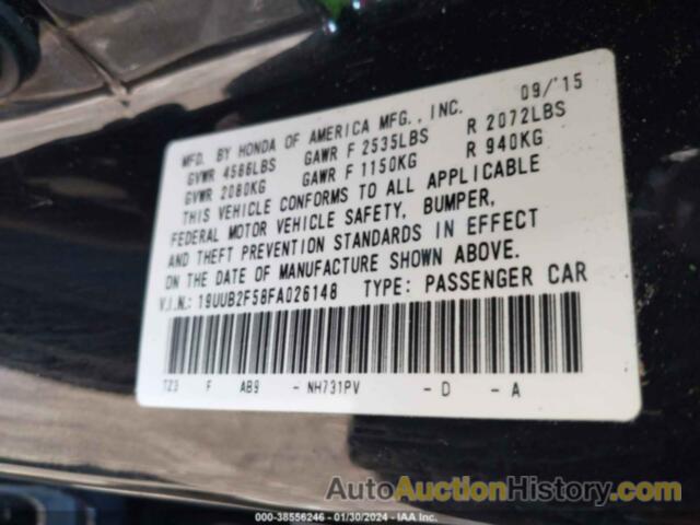 ACURA TLX V6 TECH, 19UUB2F58FA026148